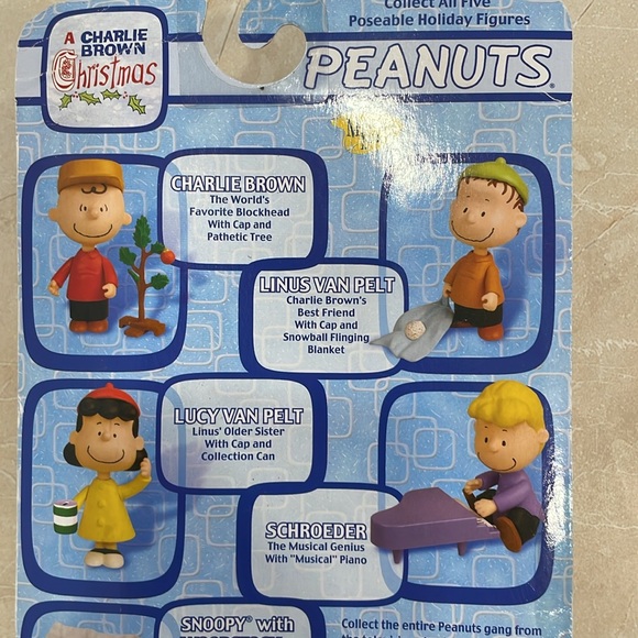 Charlie Brown Christmas with Cap and Pathetic Tree Poseable, NWOT - Picture 5 of 10
